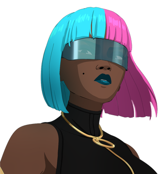 Prism character portrait showing Illusionist / flex slot duplicator with 4 Combat, 2 Intellect, 4 Charisma stats in Dispatch game